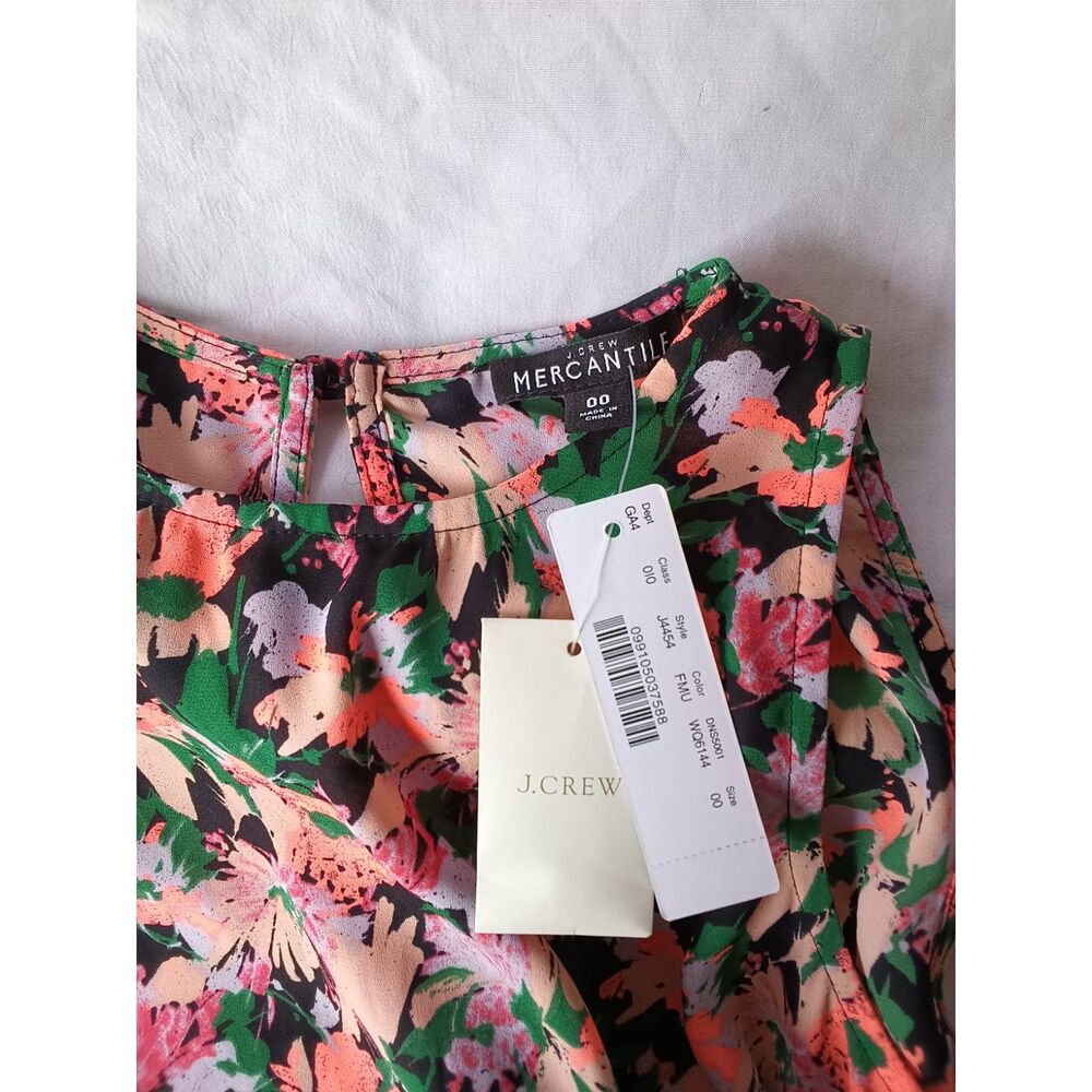 New J. Crew Mercantile Floral Dress 00 - Picture 3 of 5
